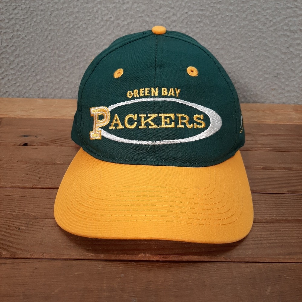 Vintage Green Bay Packers Hat Adult Green Snapback Cap NFL Football 1990s Y2K